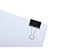 Papierklem MAUL foldback 215 13mm zwart 12 stuks