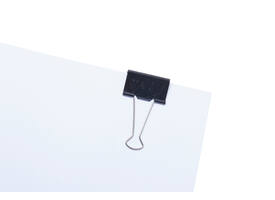 Papierklem MAUL foldback 215 19mm zwart 6 stuks