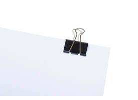 Papierklem MAUL foldback 215 19mm zwart 6 stuks
