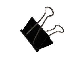 Papierklem MAUL foldback 215 zwart 6 stuks