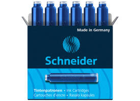 Inktpatroon Schneider din blauw doos à 6 stuks