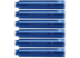 Inktpatroon Schneider din blauw doos à 6 stuks
