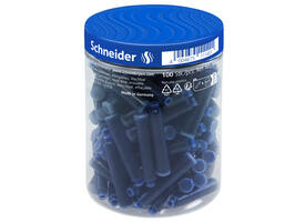 Inktpatroon Schneider din koningsblauw pot à 100 stuks