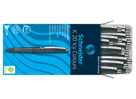 Balpen Schneider K20 Icy Colours medium zwart