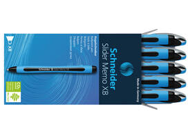 Balpen Schneider Slider Memo extra breed zwart