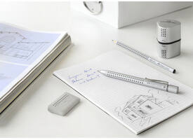 Puntenslijper Faber-Castell 2001 trio grip zilver
