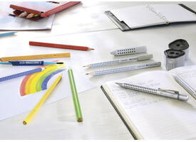 Puntenslijper Faber-Castell 2001 trio grip zilver