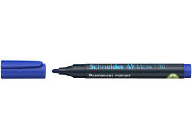 Permanent marker Schneider Maxx 130 rond 1-3mm blauw