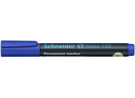 Permanent marker Schneider Maxx 130 rond 1-3mm blauw