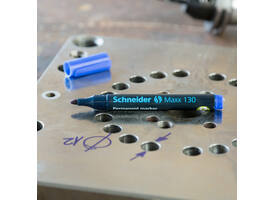 Permanent marker Schneider Maxx 130 rond 1-3mm blauw