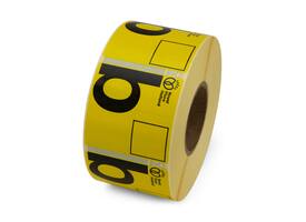 Etiket 50x50 FH Aanvoerbrief B kern 40, 1000 rol, permanent