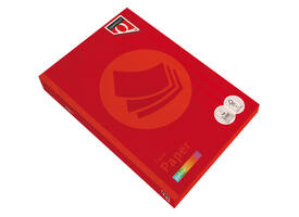 Kopieerpapier Quantore Colour A3 120gr felrood 250 vel