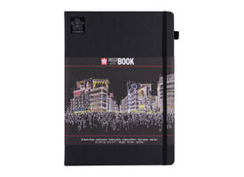 Schetsboek Sakura 80 zwarte vellen 140gr 210x297mm zwart
