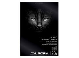 Tekenblok Aurora A4 20 vel 120 gram zwart tekenpapier