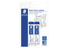 Potloodstift Staedtler Mars Carbon Micro 0.7mm HB blister 2 stuks