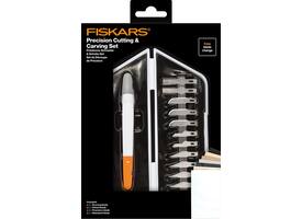 Precisiemes Fiskars Medium Duty set à 12 mesbladen wit