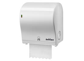 Handdoekroldispenser Satino PT1 manueel medium wit 331520
