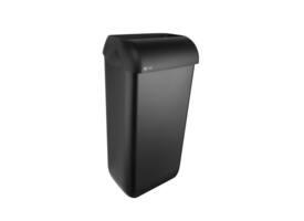 Afvalbak BlackSatino open inworp 23 liter zwart 331830