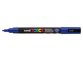 Paintmarker Uni POSCA PC3M fijn donkerblauw