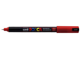 Paintmarker Uni POSCA PC1MR extra fijn rood