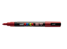 Paintmarker Uni POSCA PC3M fijn donkerrood