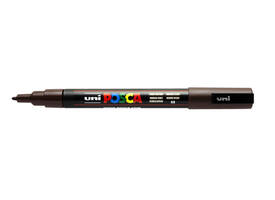 Paintmarker Uni POSCA PC3M fijn donkerbruin