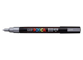 Paintmarker Uni POSCA PC3M fijn zilver