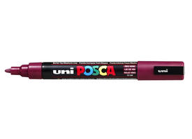 Paintmarker Uni POSCA PC5M medium wijnrood