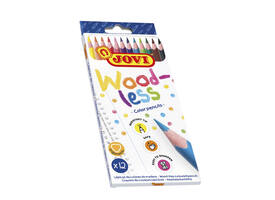 Kleurpotloden Jovi houtvrij assorti etui à 12 stuks