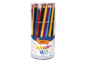 Kleurpotloden Jovi houtvrij assorti pot à 84 stuks