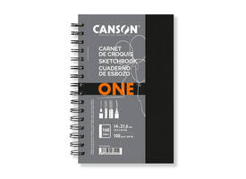 Schetsboek Canson Art Book One spiraalgebonden 80vel 100gr 140x216mm wit