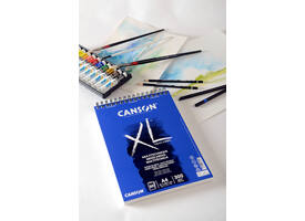 Mixed mediapapier Canson XL Textured Mixed Media 15vel 300gr A5 wit