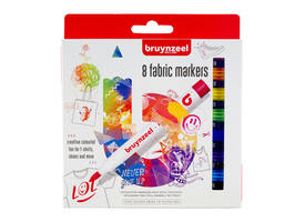 Textielstift Bruynzeel Teens assorti 8 stuks