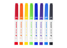 Textielstift Bruynzeel Teens assorti 8 stuks