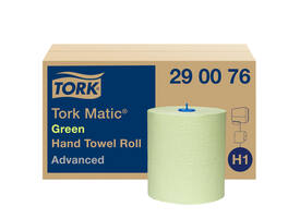 Handdoekrol Tork H1 Matic Advanced 2-laags 150m groen 290076