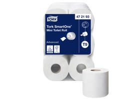 Toiletpapier Tork T9 Advanced SmartOne 2-laags 112m wit 472193