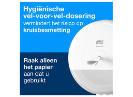 Toiletpapier Tork T9 Advanced SmartOne 2-laags 112m wit 472193