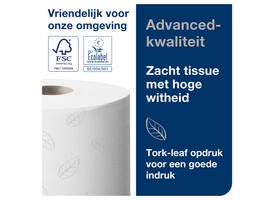 Toiletpapier Tork T9 Advanced SmartOne 2-laags 112m wit 472193