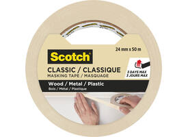 Afplaktape Scotch Classic 24mmx50m beige