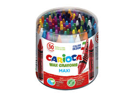 Waskrijt Carioca Maxi pot á 50 stuks assorti