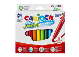 Viltstifte Carioca Jumbo maxi assorti set à 24 stuks