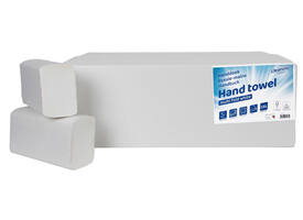 Handdoek Cleaninq H2 i-vouw 2-laags 203x320mm 25x120 vel wit