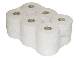 Toiletpapier Euro Products Q5 jumbo klein 2-laags 180m wit 240018