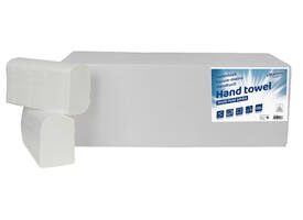 Handdoek Cleaninq H2 i-vouw 2-laags 206x240mm 25x150 vel wit