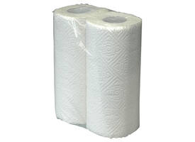 Keukenrol Cleaninq 2-laags 50 vel wit