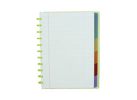 Schrift Atoma A4+ lijn 120blz 90gr PP transparant assorti