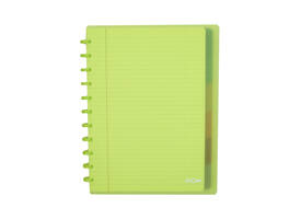 Schrift Atoma A4+ ruit 5x5mm 120blz 90gr PP transparant assorti