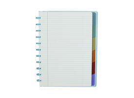 Schrift Atoma A4+ lijn 120blz 90gr PP transparant assorti