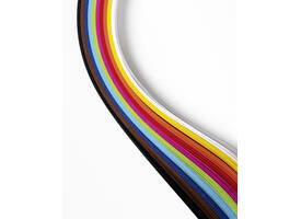 Vlechtstroken Folia 50x1cm 130gr 200 stroken assorti kleuren