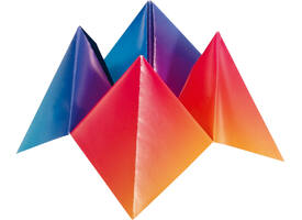 Vouwblaadjes Folia 100gr 15x15cm 100 vel regenboog